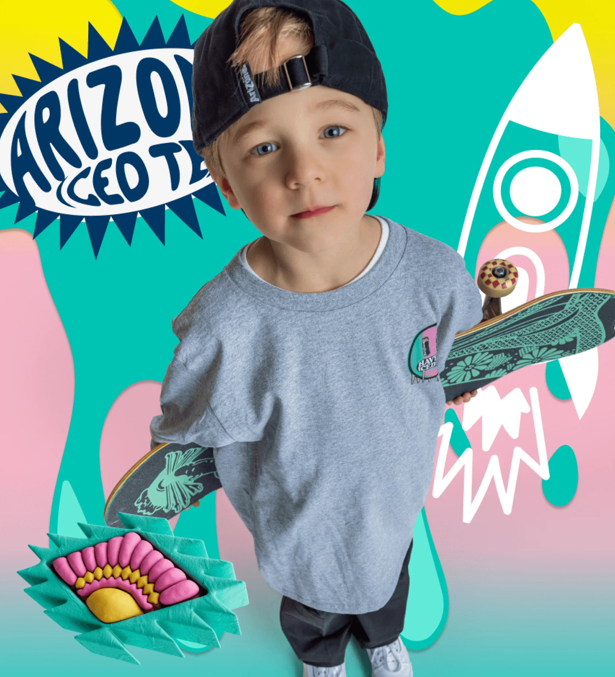 Gray Have an Iced Day Cotton Long-Sleeve T-Shirt | Youth - Image 3