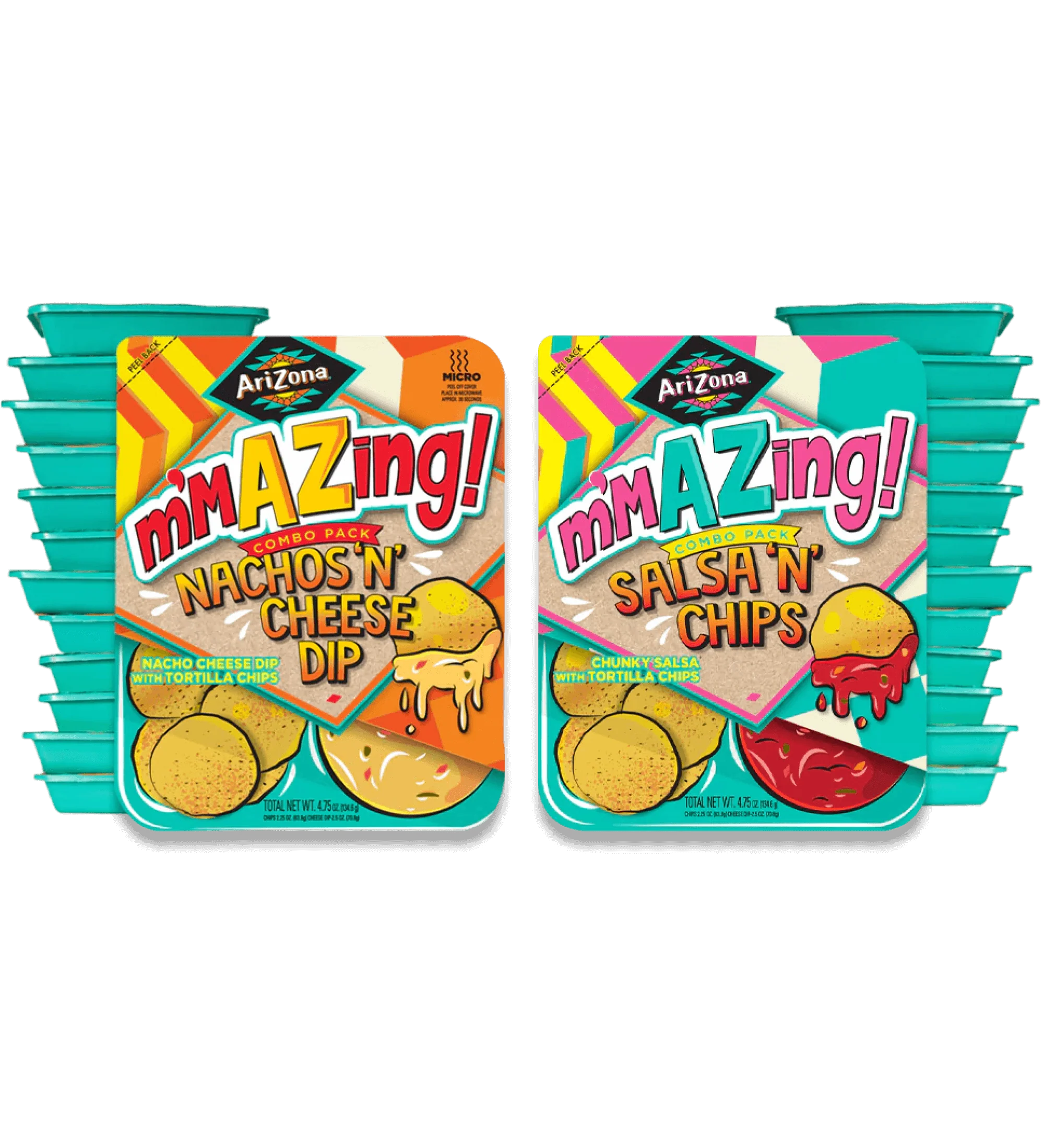 m'MAZing Salsa & Nachos 24-Count Tray Variety Pack | 24 trays - Image 4