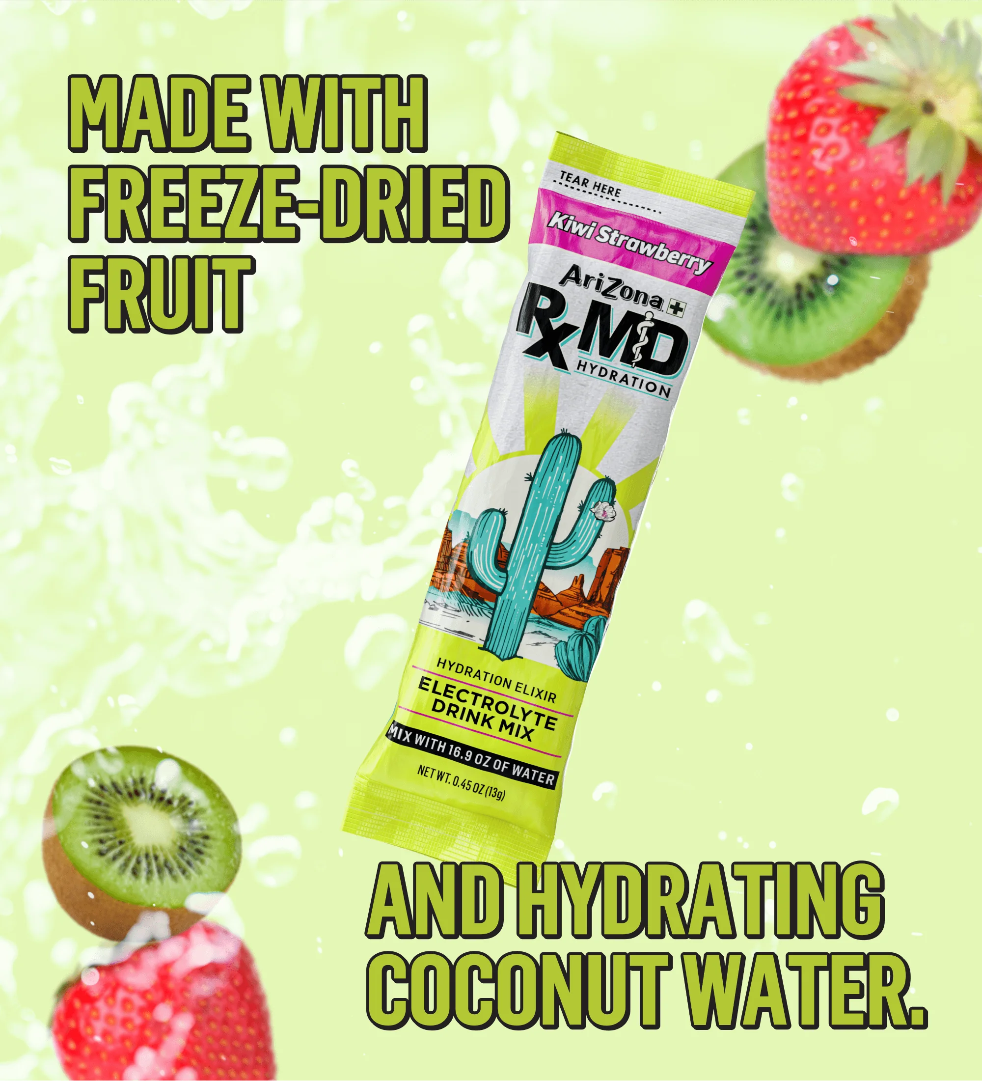 RXMD Kiwi Strawberry 18-Count Hydration Stix Pack | 18 count / 3 boxes - Image 4