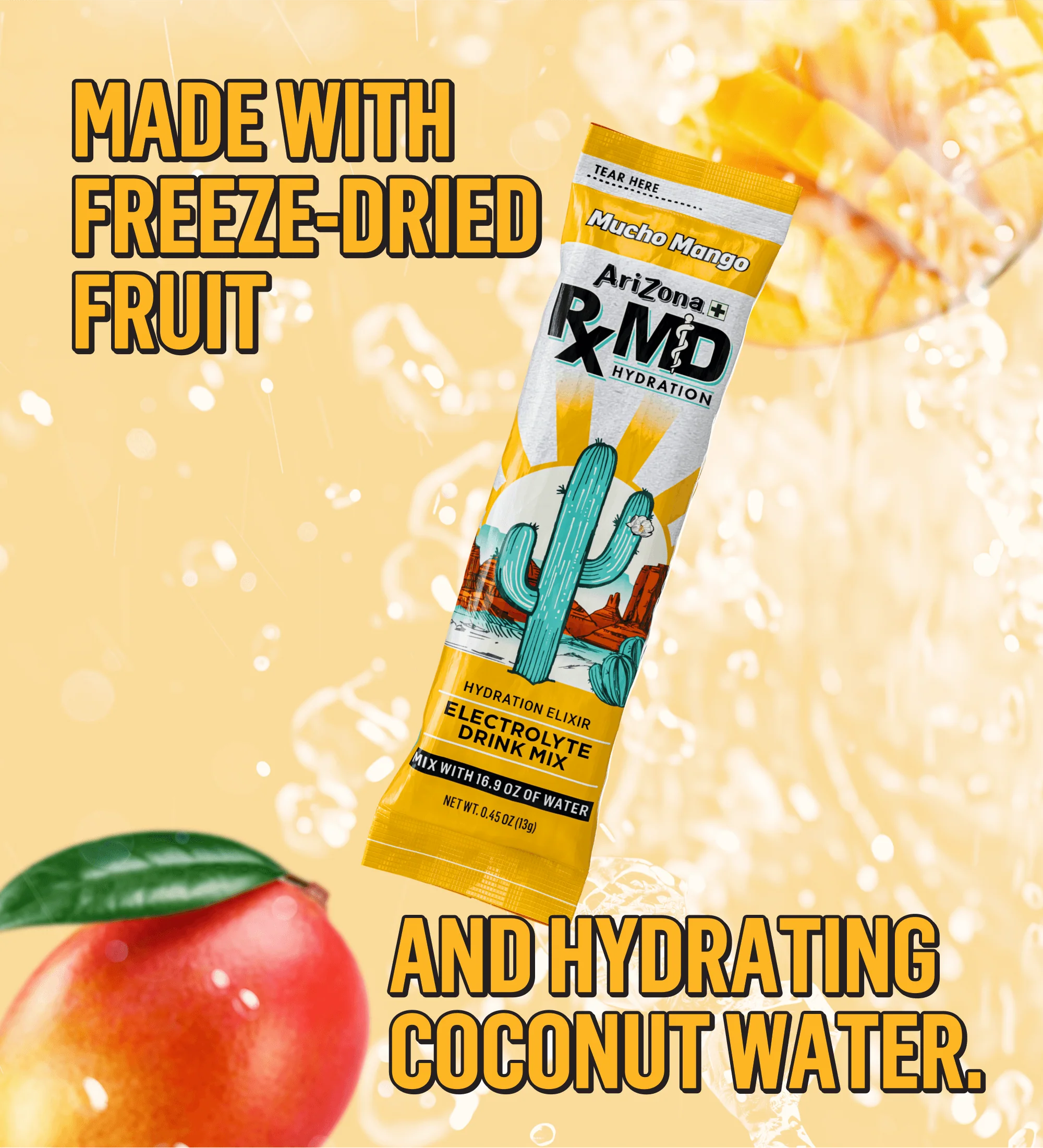 RXMD Mucho Mango 18-Count Hydration Stix Pack | 18 count / 3 boxes - Image 4