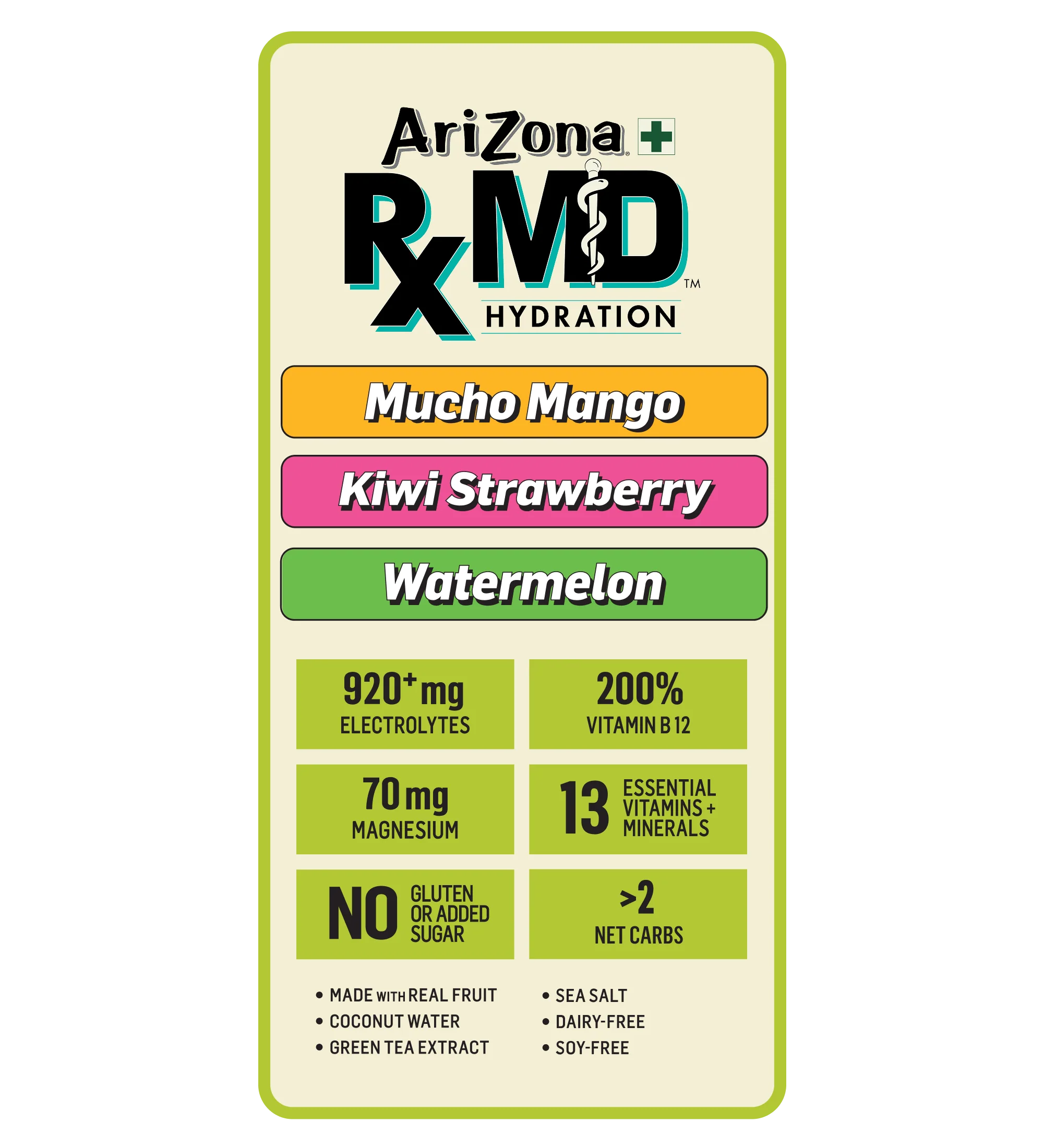 RXMD 18-Count Hydration Stix Variety Pack | 18-Count / 3 boxes - Image 4