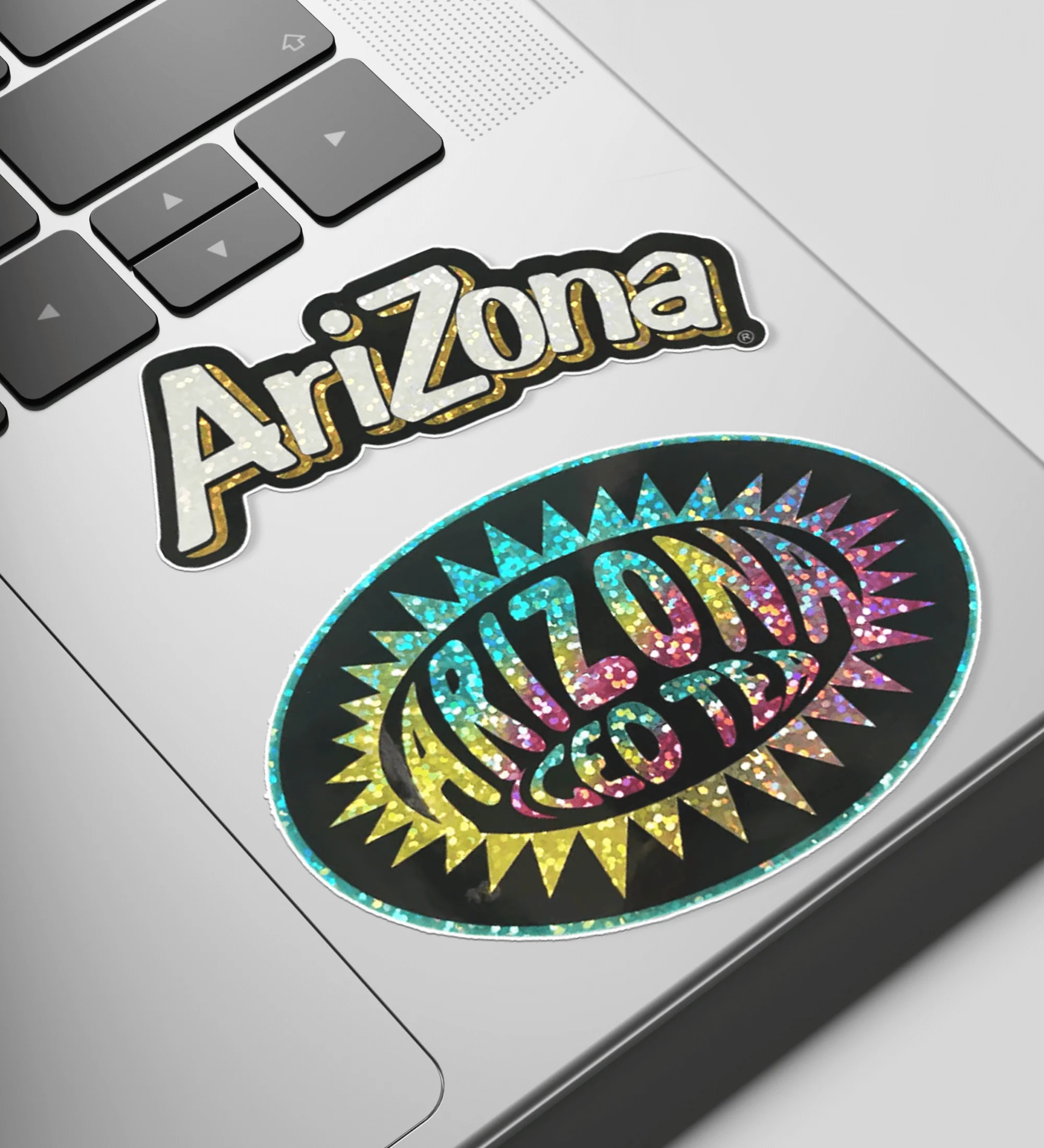 4-Piece Sparkle Logo Sticker Set - Image 3