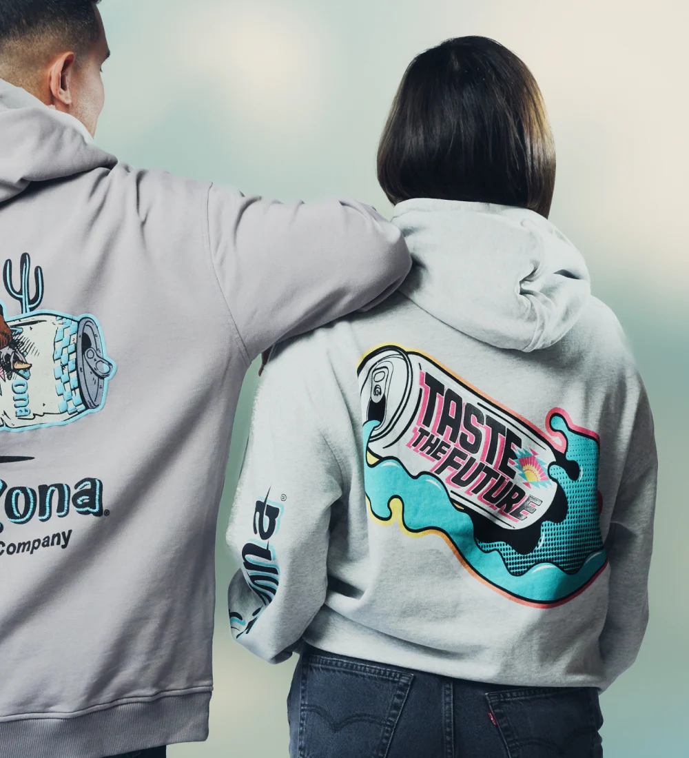 Heather Gray Taste the Future Cotton Hoodie - Image 6